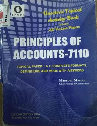 Picture of Unsolved Book Principles Of Accounts-7110