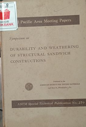 Picture of Durability And Weathering Of Structural Sandwich Constructions